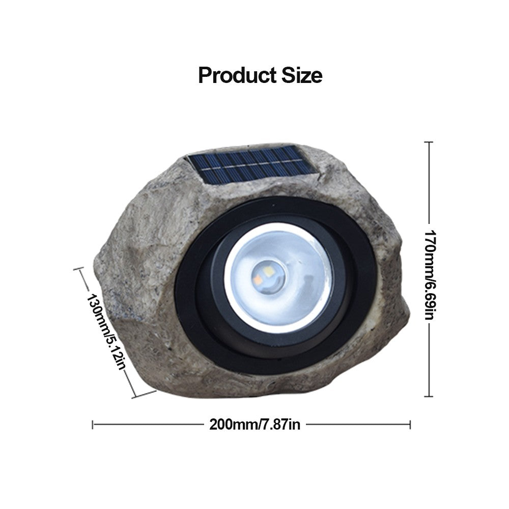 Stone-Like Solar Lawn Lamp