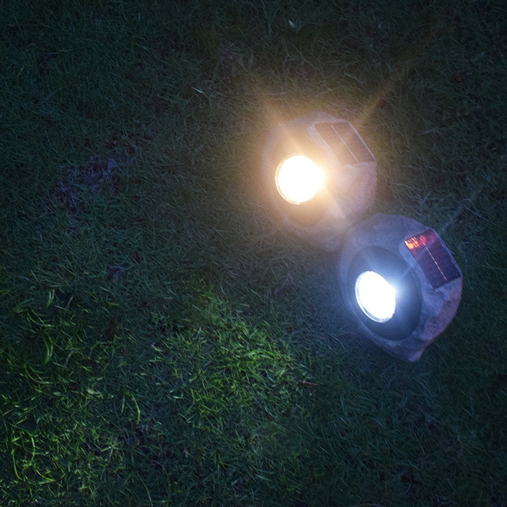 Stone-Like Solar Lawn Lamp