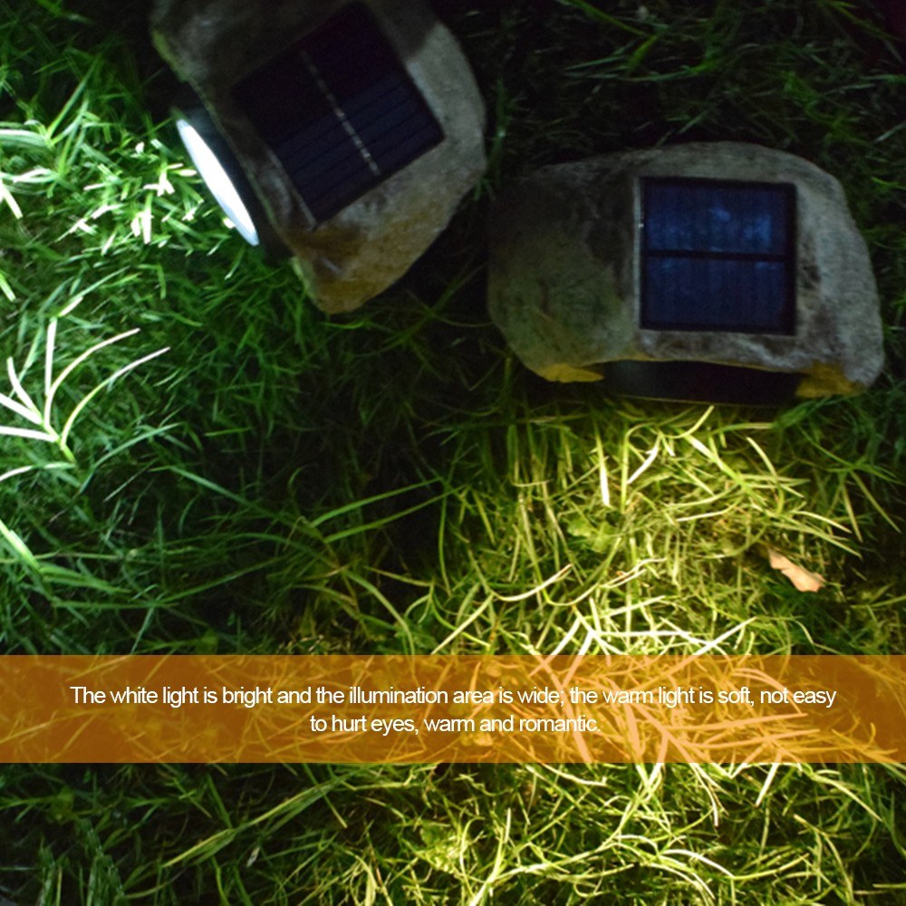 Stone-Like Solar Lawn Lamp