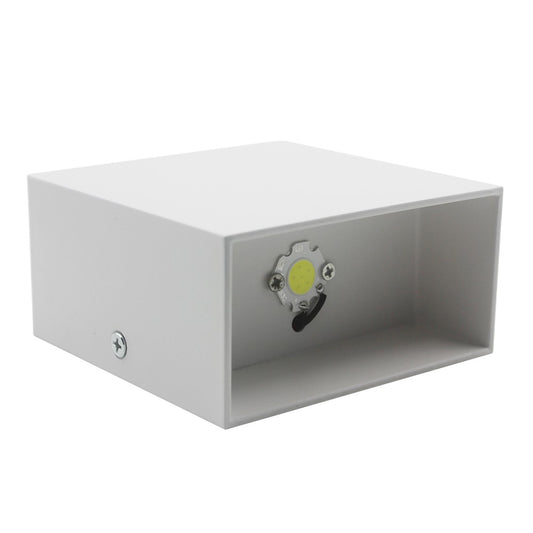 Modern 6W LED Cube Wall Sconce Light, AC 85-265V COB Lamp Fixture for Corridor, Stair, Bedside, Hallway, Porch