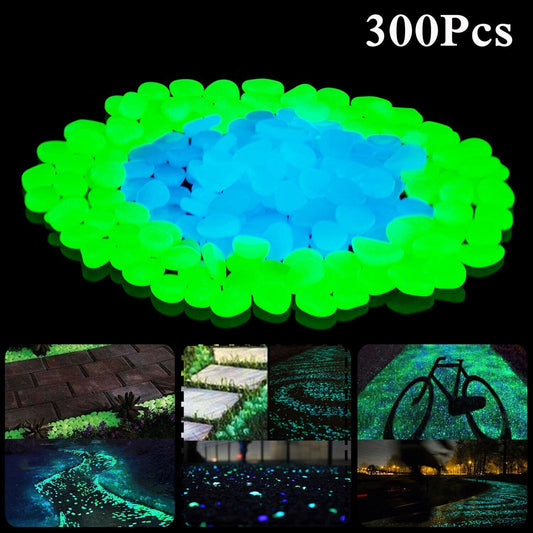 Glowing Pebbles: 300 Luminous Rocks for Garden, Yard, and Lawn Decor
