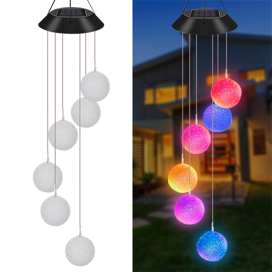 Color-Changing Solar Wind Chime Lamp - Outdoor Hanging Garden & Home Decoration