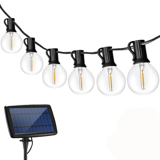 Outdoor Solar-Powered G40 String Lights Hanging Lamp