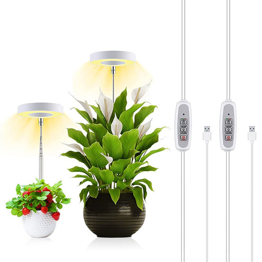 Dimmable LED Plant Grow Light with Timer for Indoor Plants (2/4/8h)