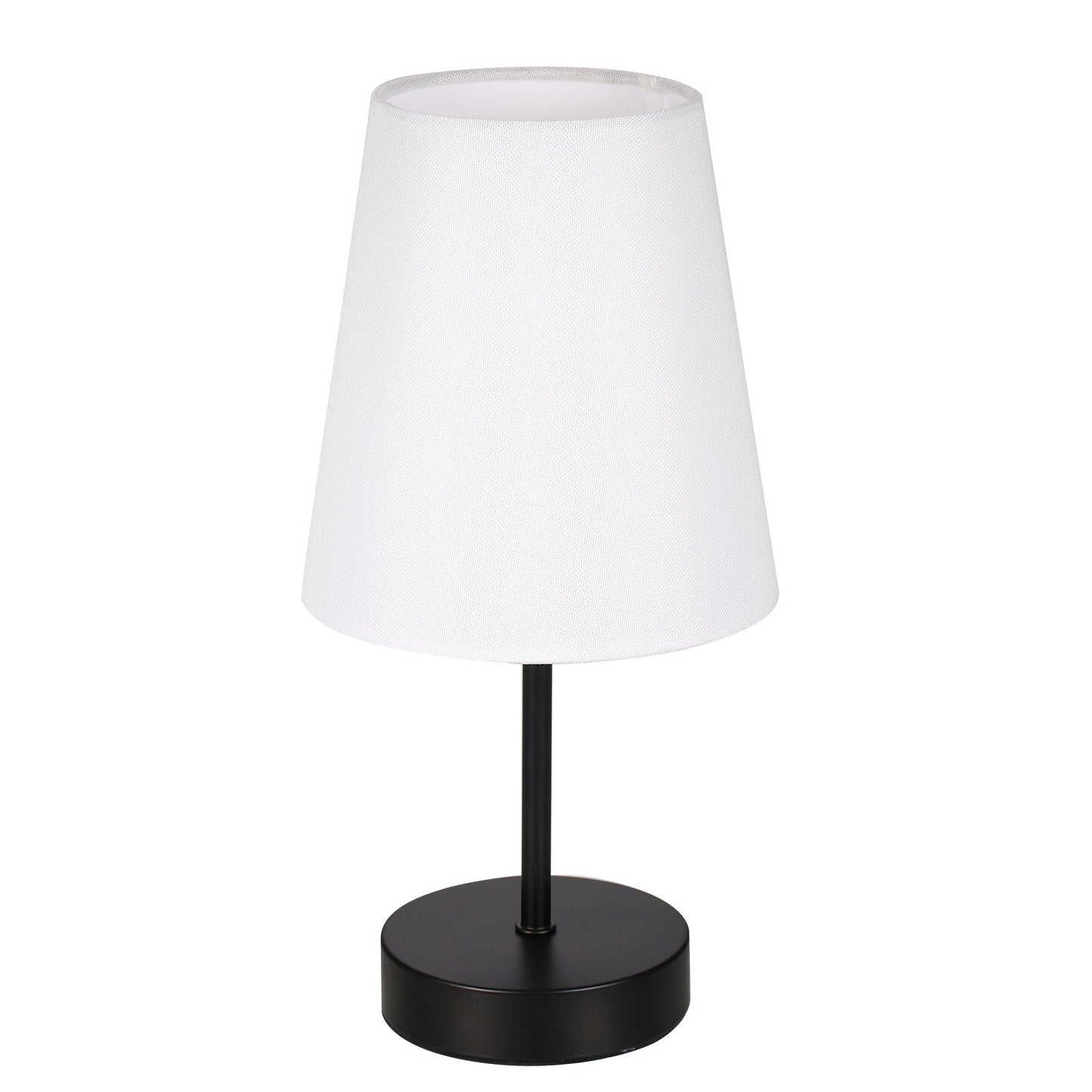 LED Bedside Table Lamp with 3 Light Colors and Fabric Shade