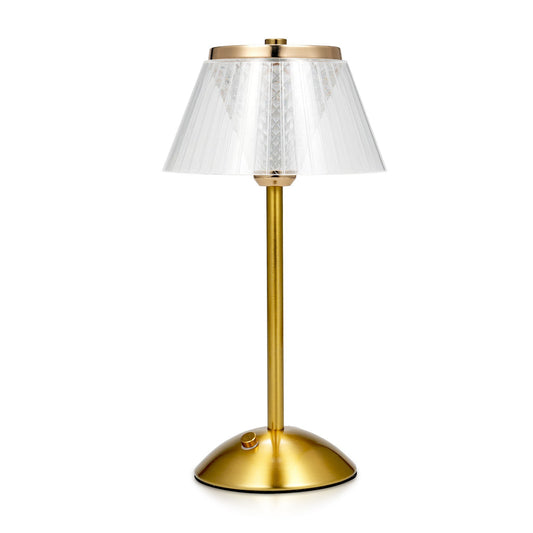 Rechargeable LED Crystal Table Lamp – Touch Control, Ambient Decor, Dimmable Three-Color Night Light for Bedroom, Study, Bar, Hotel & Restaurant