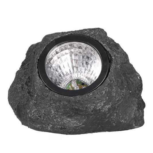Solar-Powered Stone-Look Garden Landscape Spotlight