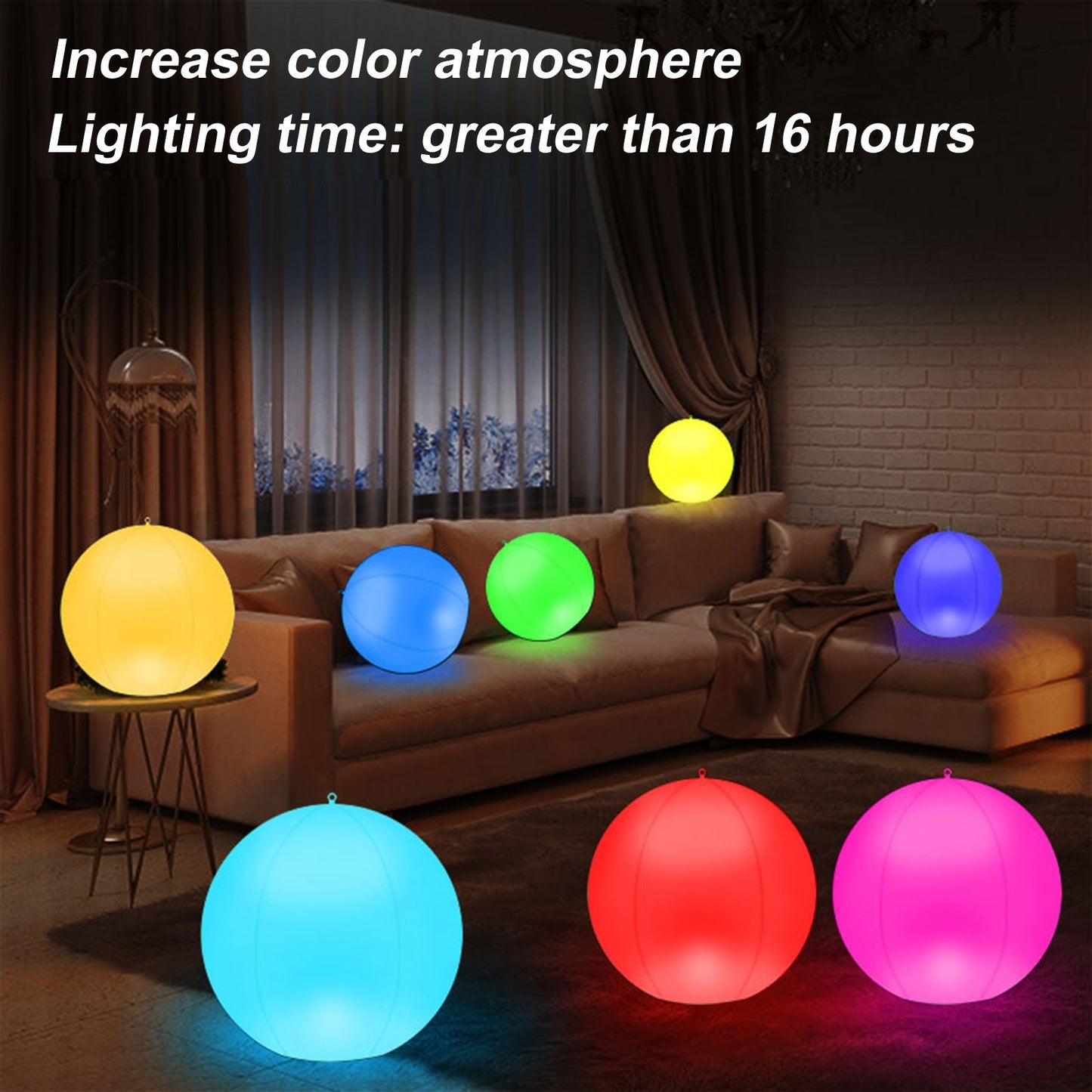 Solar Floating Pool Lights - 2PCS RGBW Color Changing LED Balls