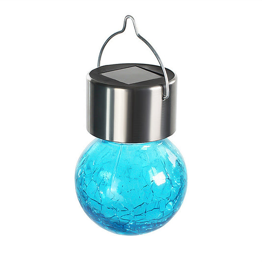Colorful Solar Hanging Globe Lights with Hook - Outdoor Holiday Decoration