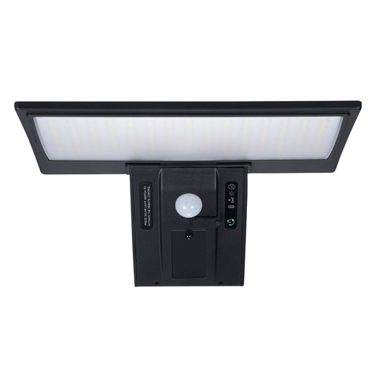Solar Motion Sensor Wall Light, 90 LEDs, 6000K, Dusk to Dawn, Remote Controlled