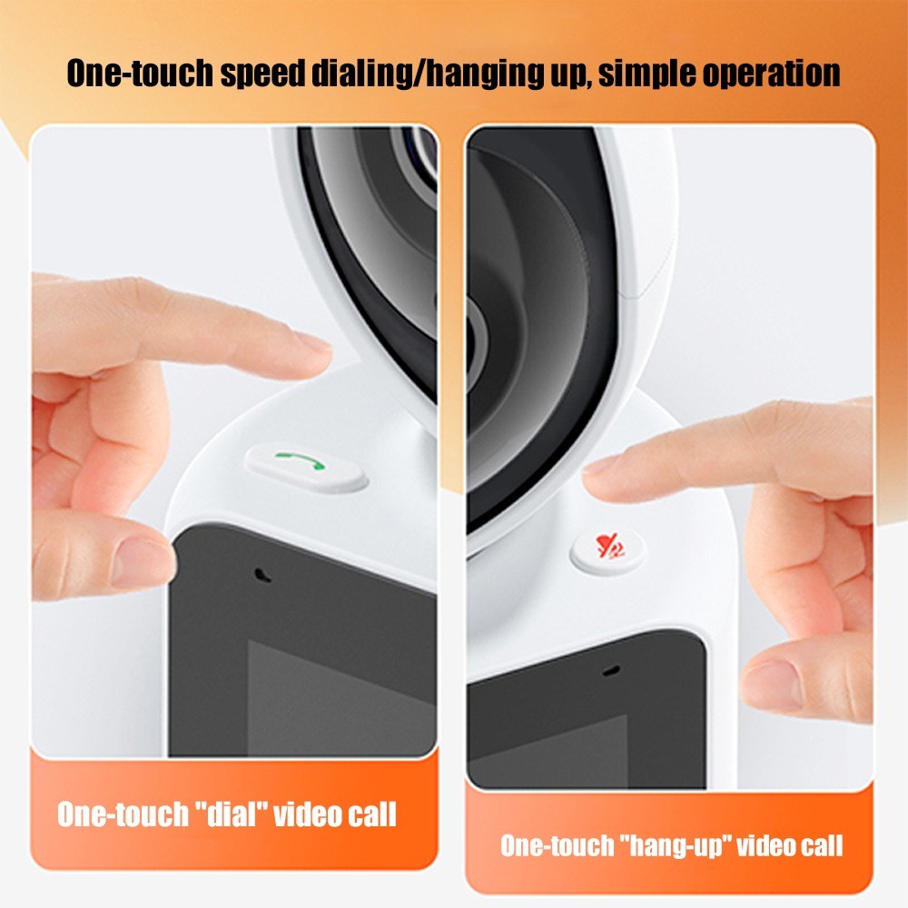 360° Motion Detection Smart Camera with 2.8-Inch Screen for Kids, Elderly, and Pets