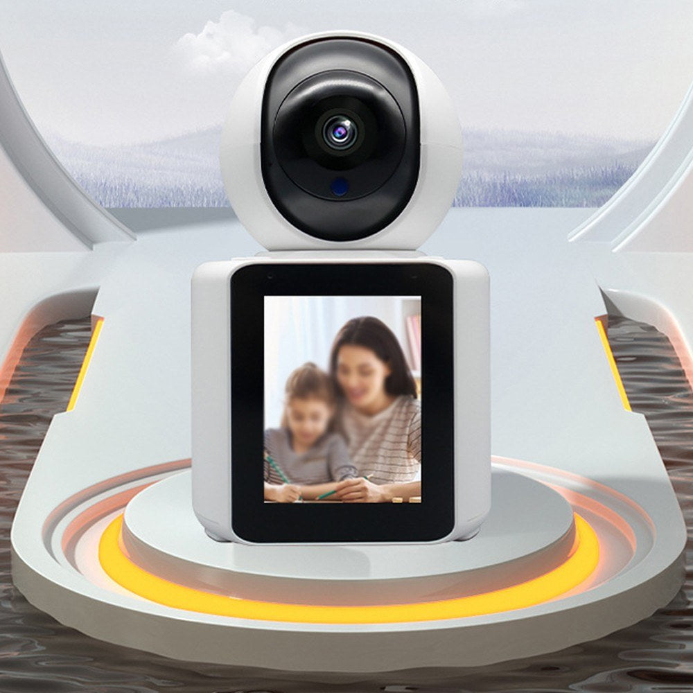 360° Motion Detection Smart Camera with 2.8-Inch Screen for Kids, Elderly, and Pets