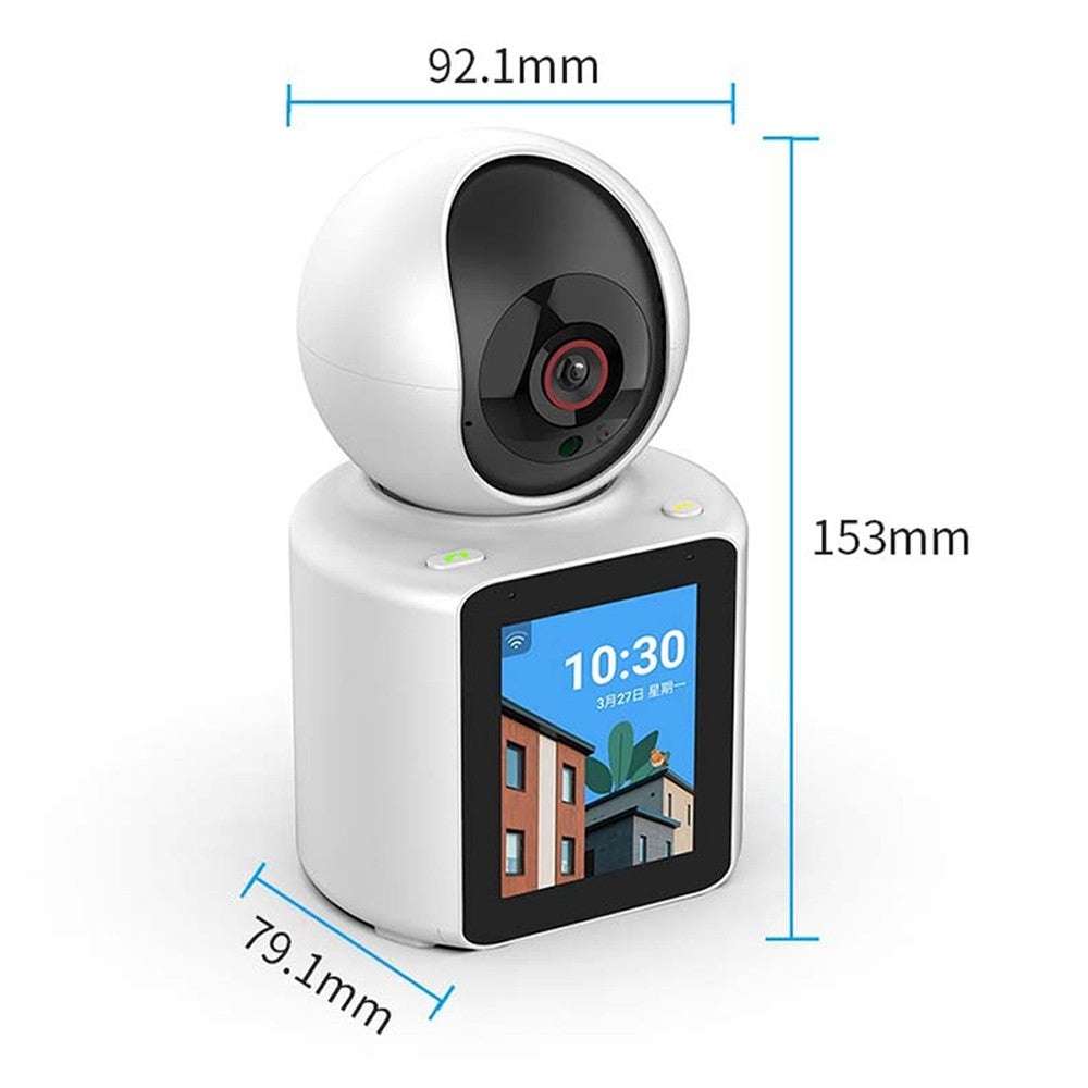 360° Motion Detection Smart Camera with 2.8-Inch Screen for Kids, Elderly, and Pets