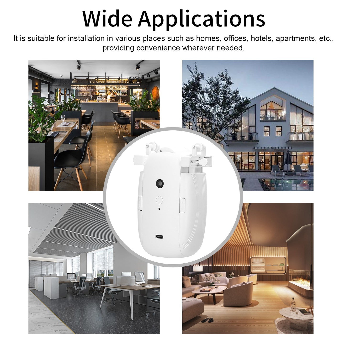 2-Pack Smart Curtain Motor Kit: Wireless Remote-Control Electric Opener for I-Rail/U-Rail/Roman Rod