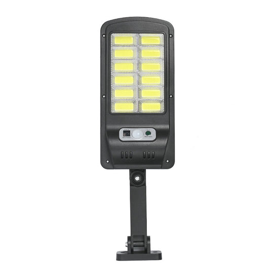 Dusk to Dawn Rotatable Solar Street Light, IP65 Waterproof LED with Motion Sensor & Remote Control for Parking Lots, 6000K Outdoor Wall Lighting