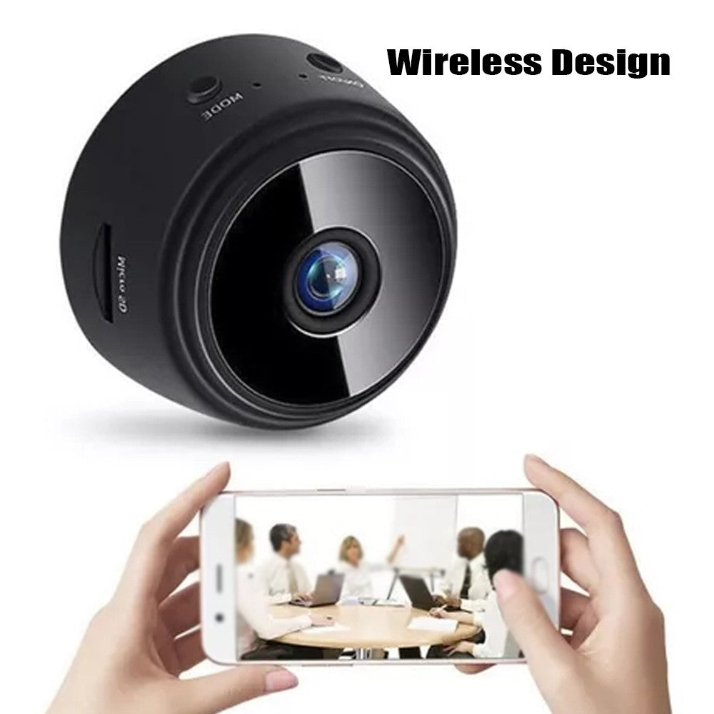 1080P Wireless Smart Camera with Night Vision & Magnetic Back for Home, Baby, Pets