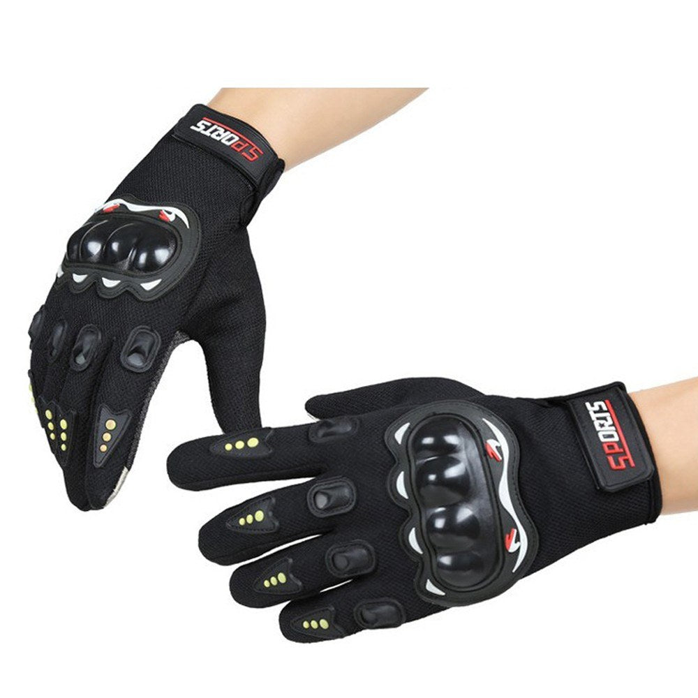 Mens Breathable Touchscreen Full Finger Cycling & Motorcycle Anti-Slip Protective Gloves