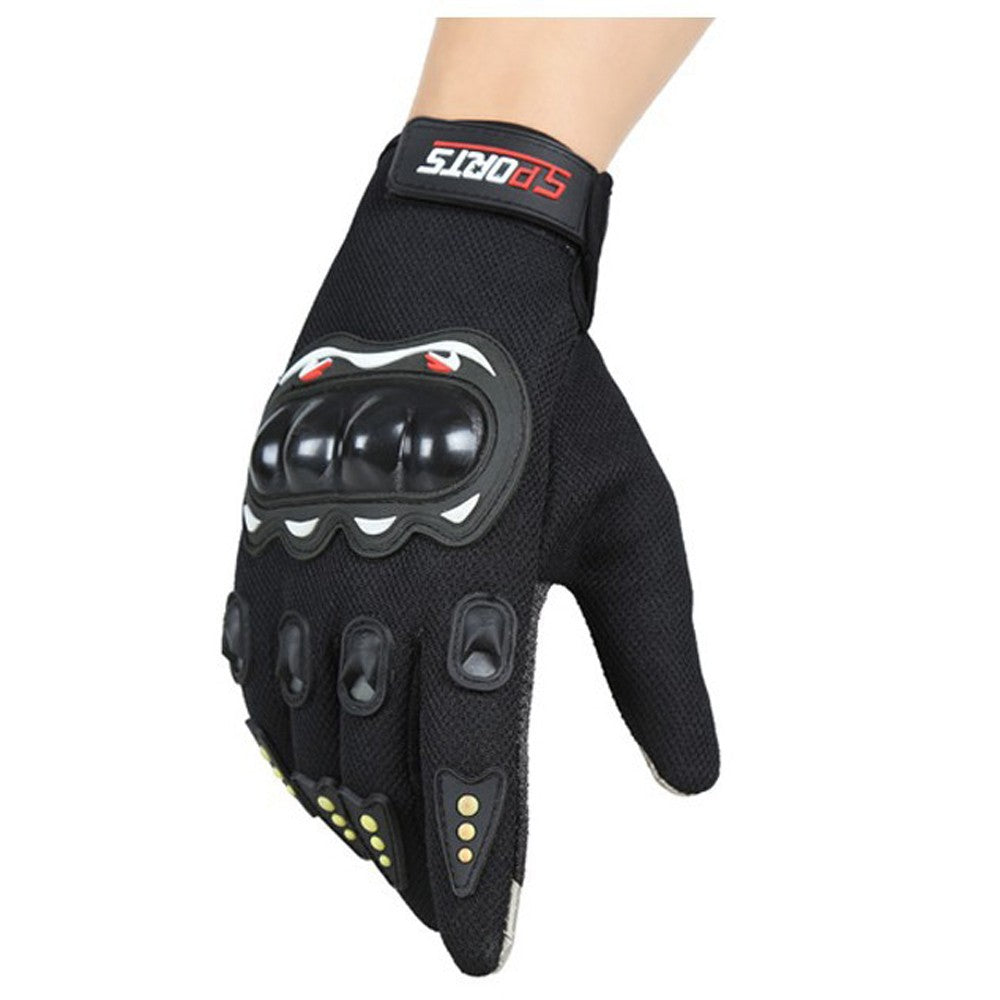 Mens Breathable Touchscreen Full Finger Cycling & Motorcycle Anti-Slip Protective Gloves