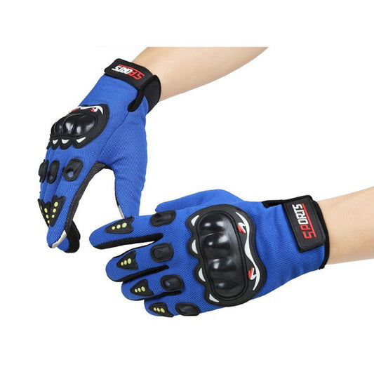 Mens Breathable Touchscreen Full Finger Cycling & Motorcycle Anti-Slip Protective Gloves