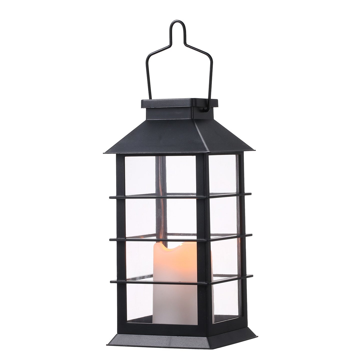 Tomshine Solar Vintage Flickering Flame Lantern: Outdoor LED Hanging Light for Garden, Patio & Courtyard