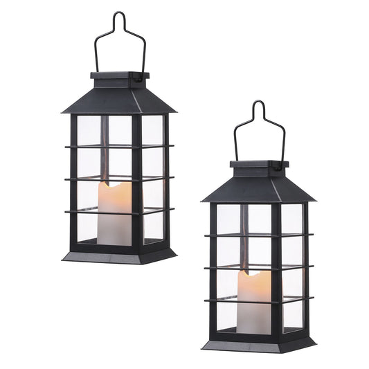 Tomshine Solar Vintage Flickering Flame Lantern: Outdoor LED Hanging Light for Garden, Patio & Courtyard