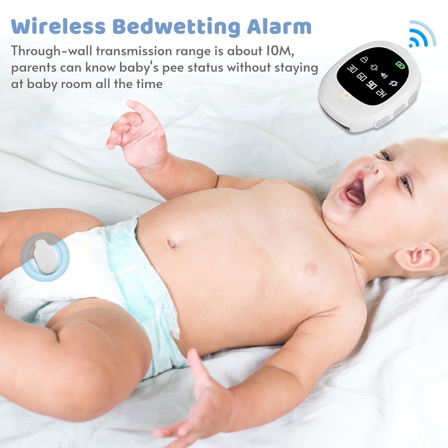 Kids & Elder Care Wireless Bedwetting Alarm Potty Training Wristband Watch