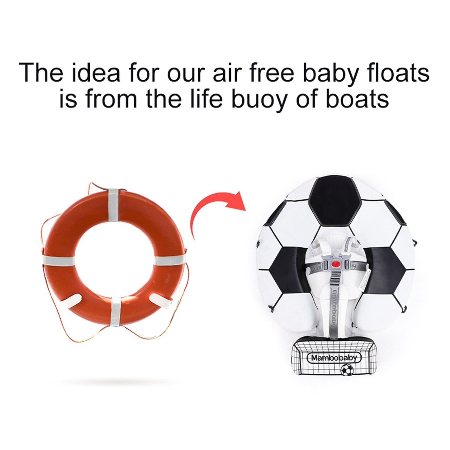 Mambobaby Infant Swim Float with Sunshade Canopy
