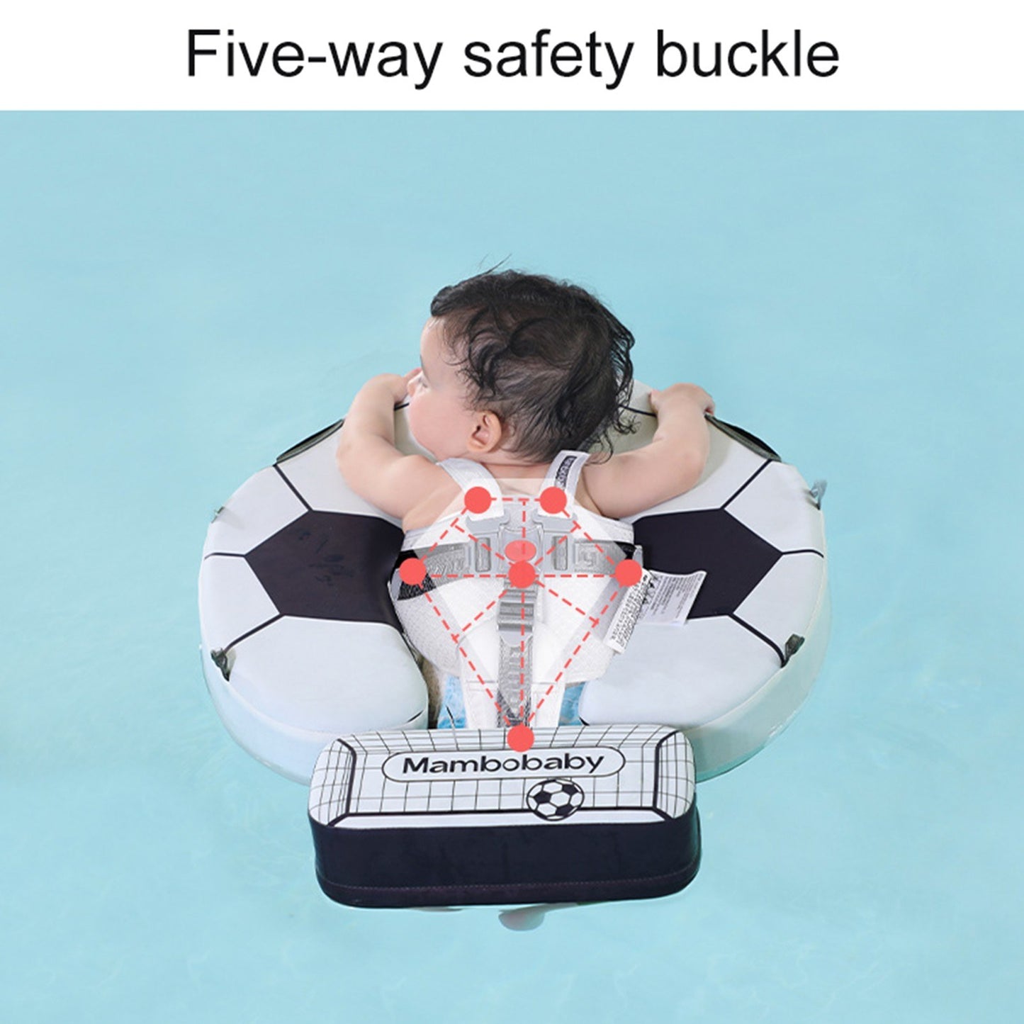 Mambobaby Infant Swim Float with Sunshade Canopy