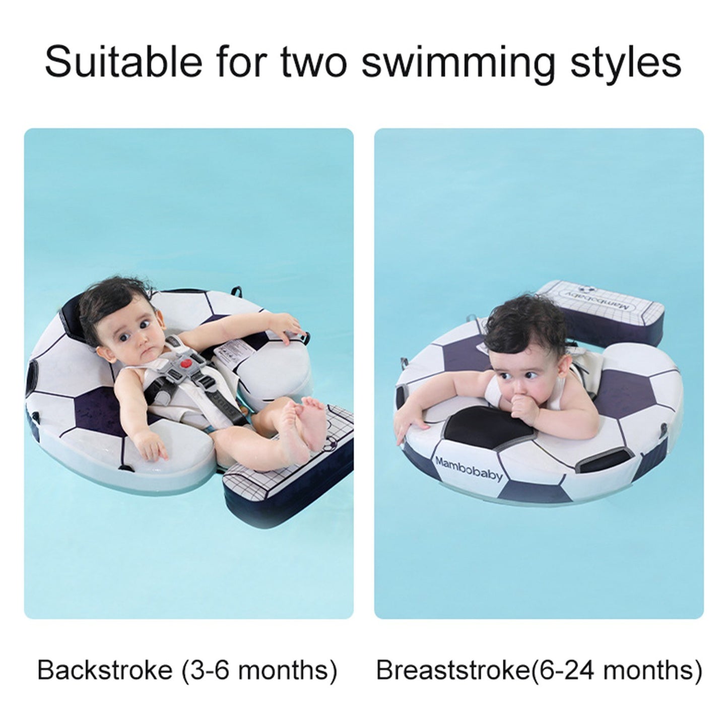 Mambobaby Infant Swim Float with Sunshade Canopy