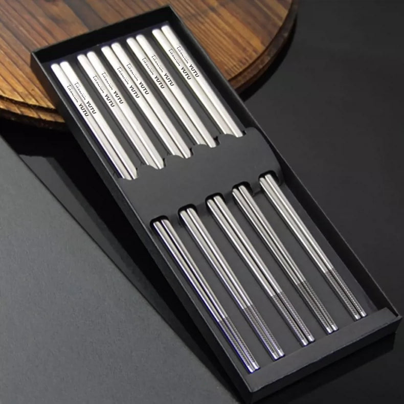 Premium Titanium and Carbon Fiber Chopsticks