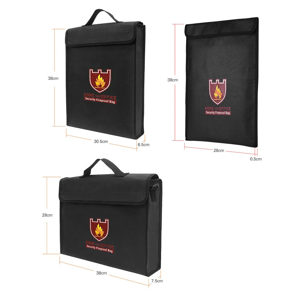 Fireproof Security Document & Money Bag