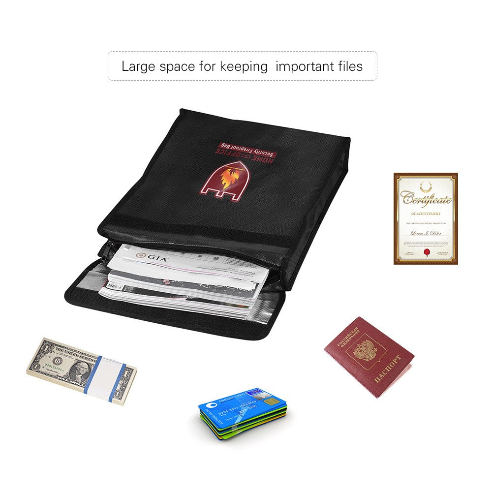 Fireproof Security Document & Money Bag
