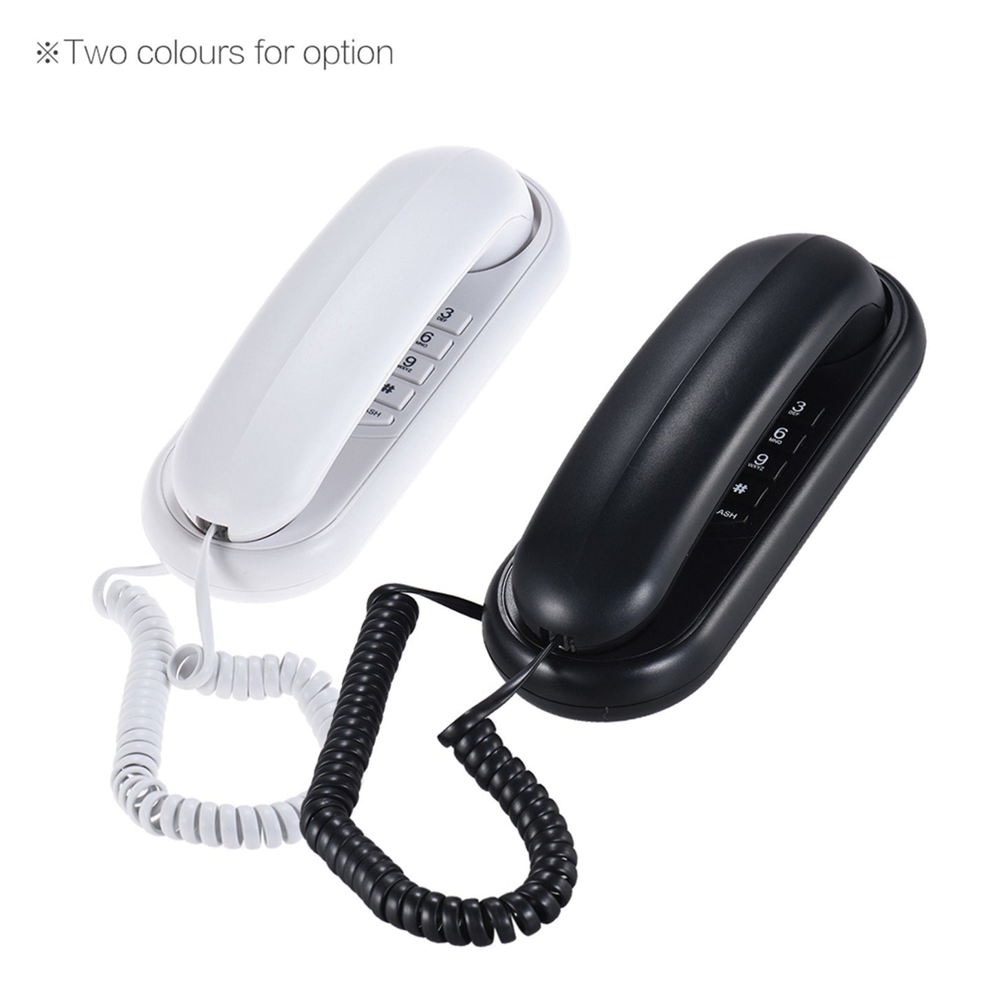 Wall Mountable Corded Handset Telephone