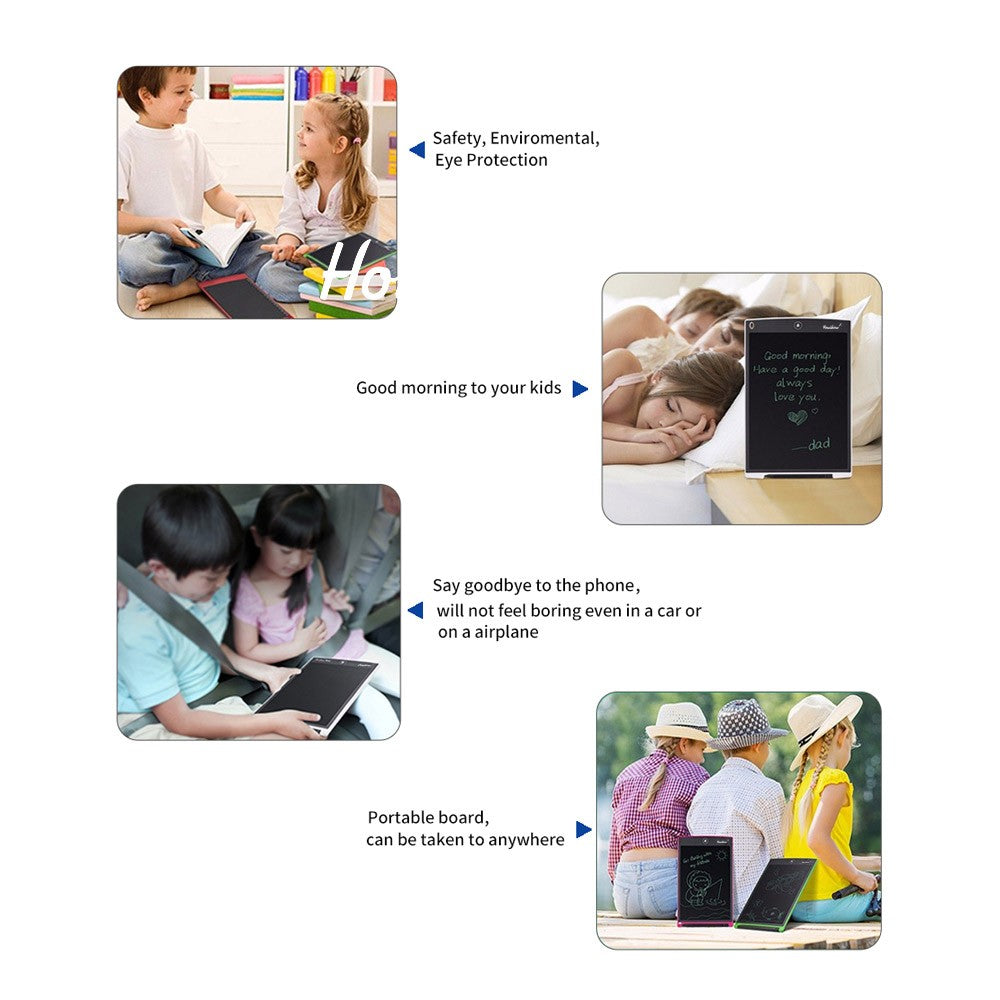 HowShow 12 LCD Digital Writing & Drawing Tablet - Portable Electronic Handwriting & Graphic Pad