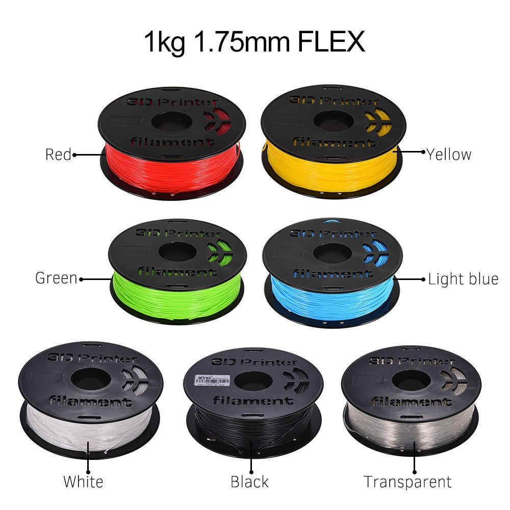 1KG 1.75mm Flexible TPU Filament for 3D Printing