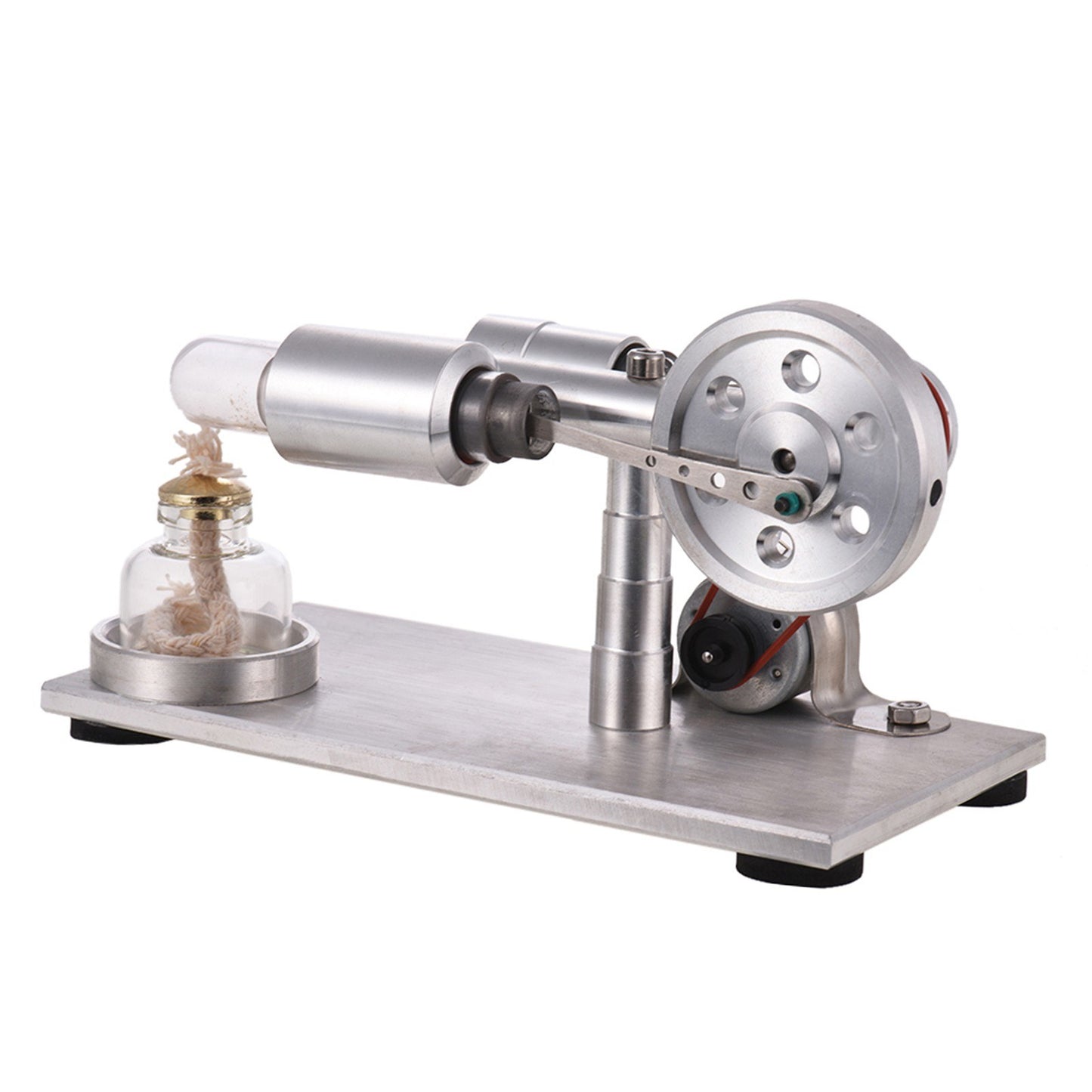 Stirling Engine Motor Model with LED, Aibecy Hot Air Generator Physics Educational Toy, Perfect Birthday Gift