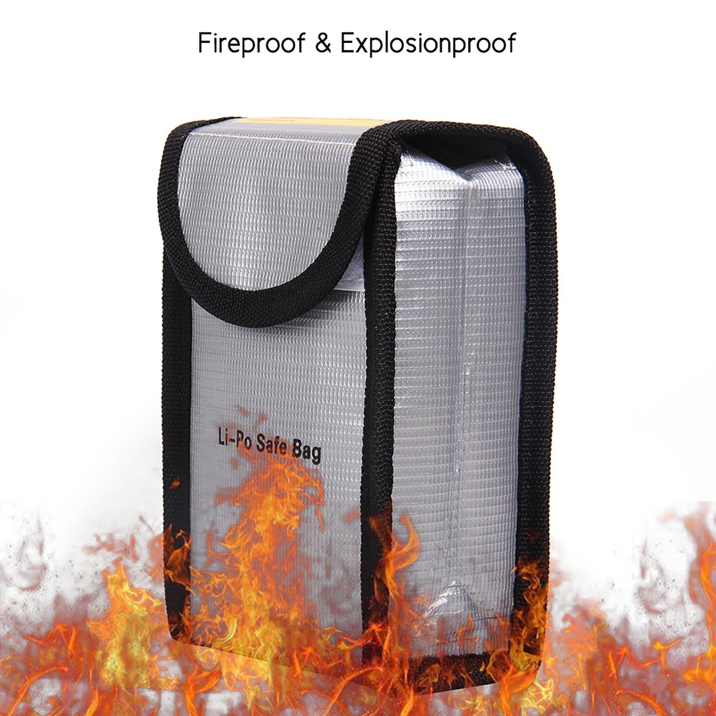 Fireproof Explosionproof Lipo Battery Safe Pouch for DJI Phantom 3 - Heat Resistant Charging & Storage Bag 140x90x55mm