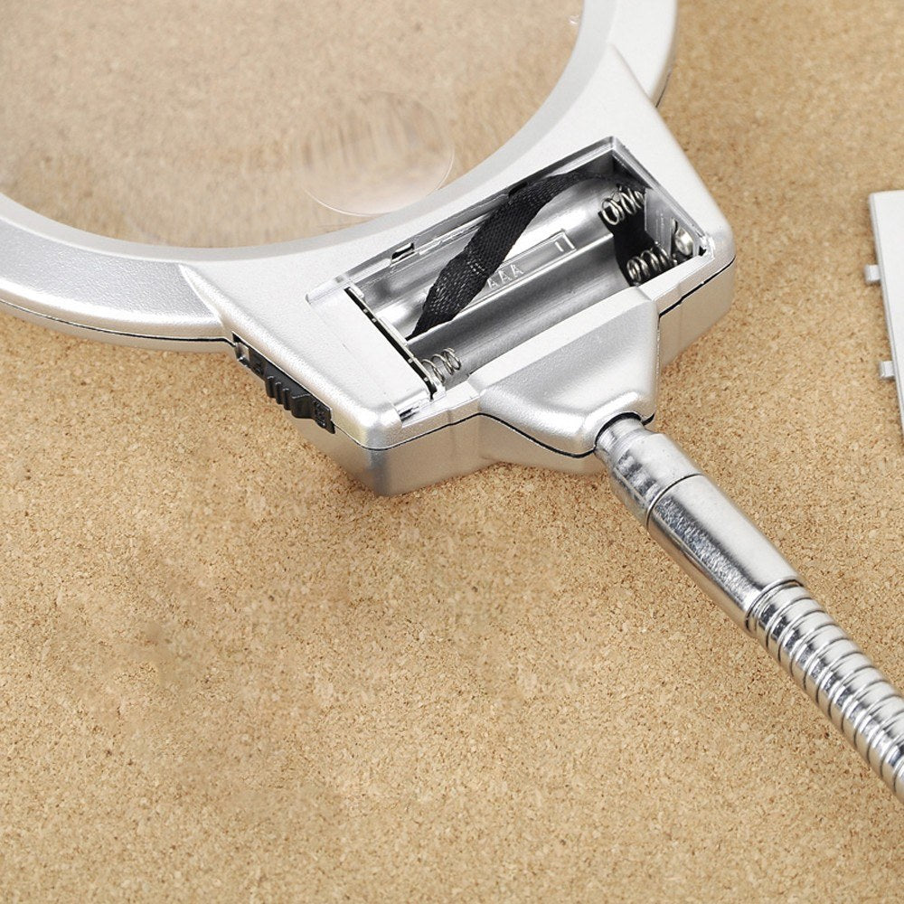 Hands-Free Flexible Magnifying Desk Lamp