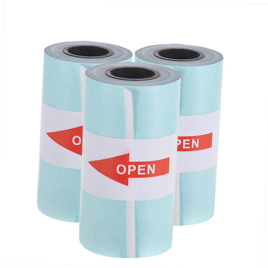 Printable Sticker Paper Rolls - Direct Thermal, 3-Pack