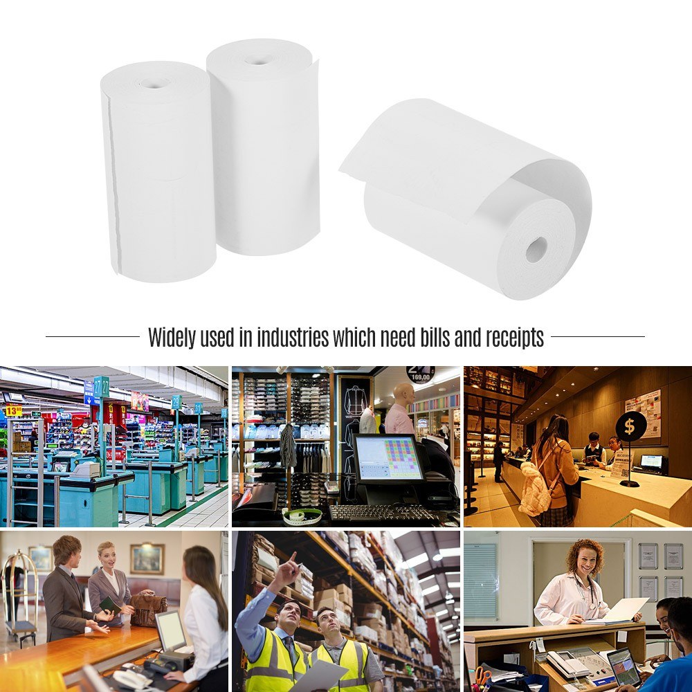 57x30mm Thermal Cash Register Printer Paper Rolls