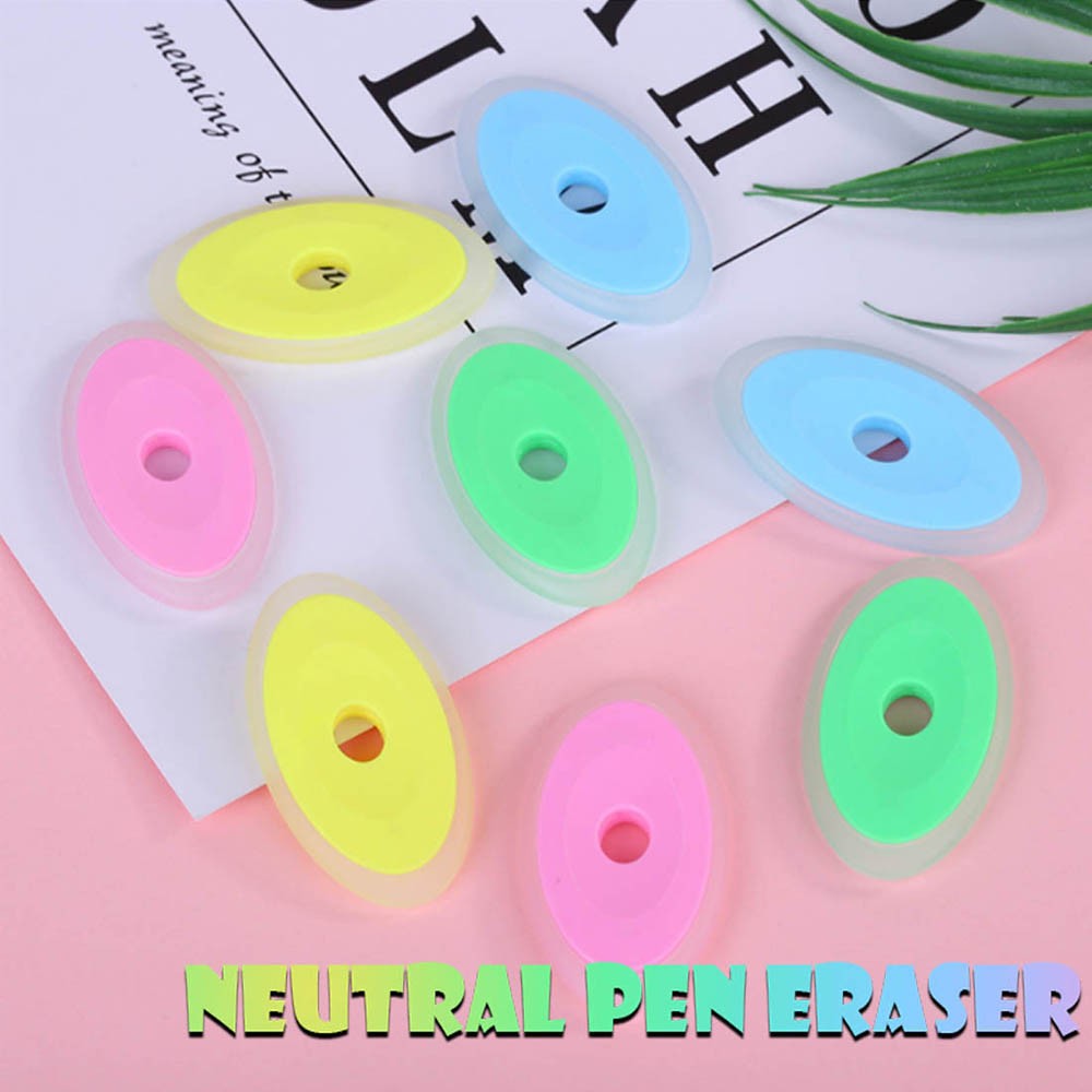 Erasable Neutral Pen with Special Elliptical Eraser