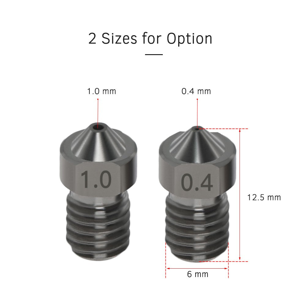 Aibecy Hardened Steel Nozzles, 4 Pack