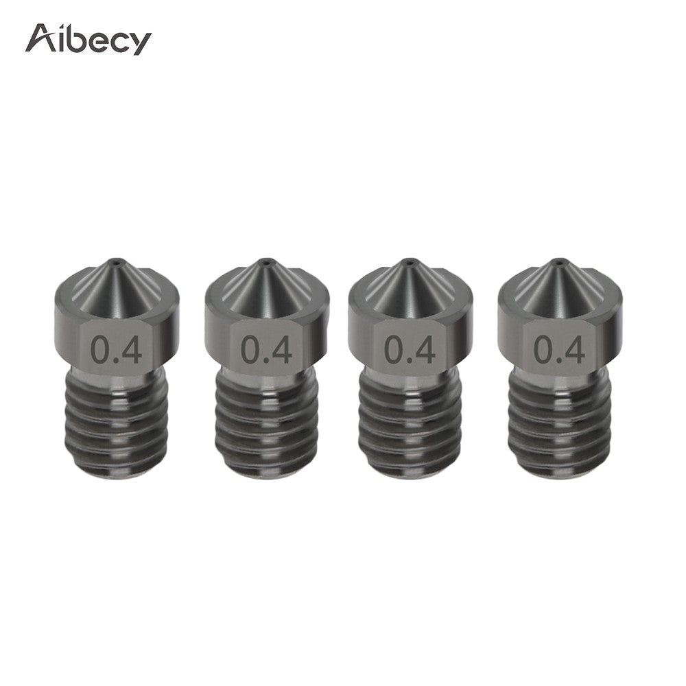 Aibecy Hardened Steel Nozzles, 4 Pack