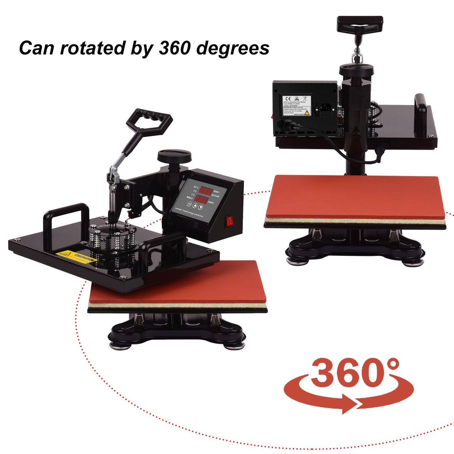Aibecy 8-in-1 Digital Heat Press, 12x15 Inch Multifunctional Combo