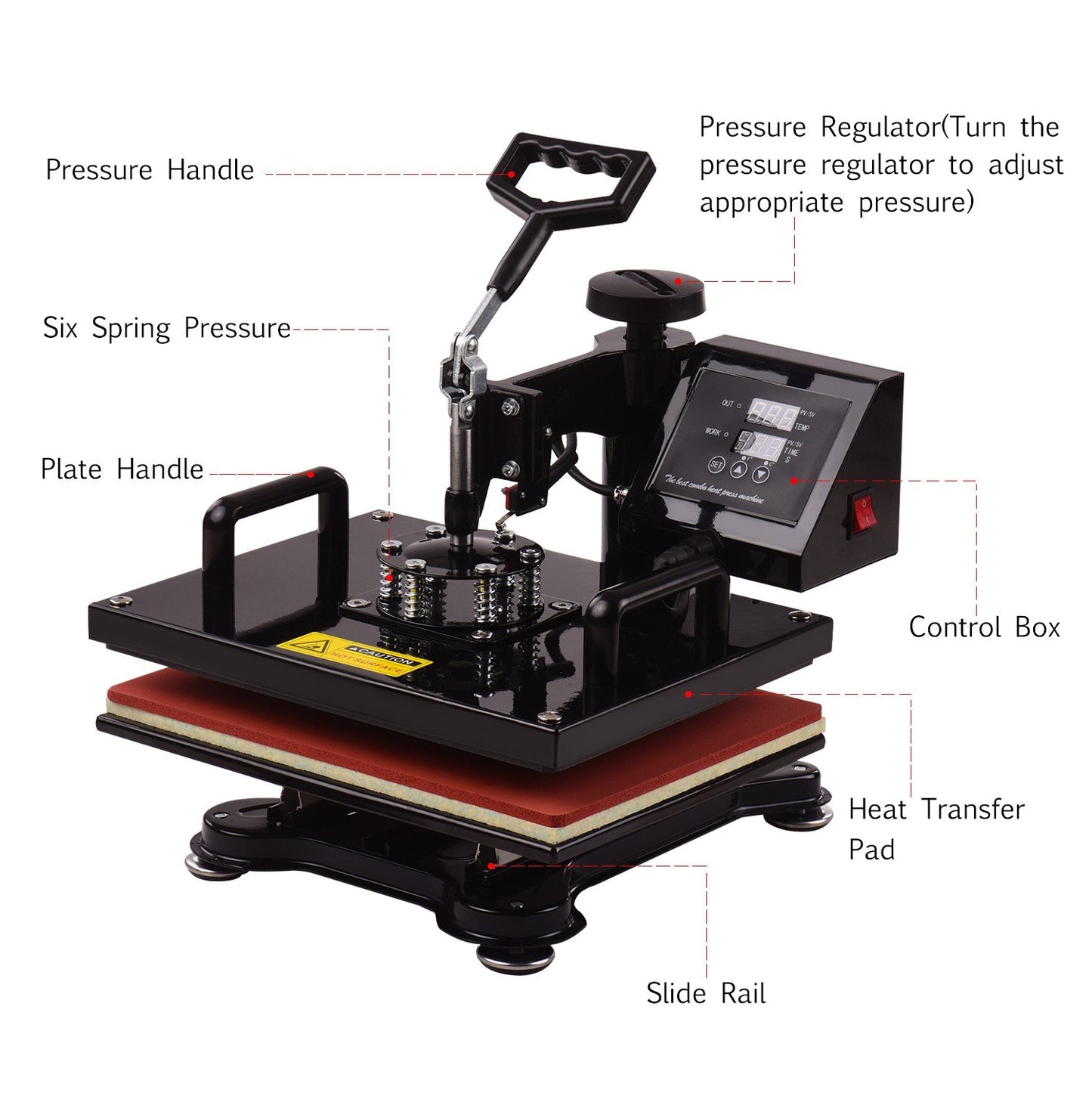 Professional Aibecy 12x15 Inch Combo Heat Press Machine