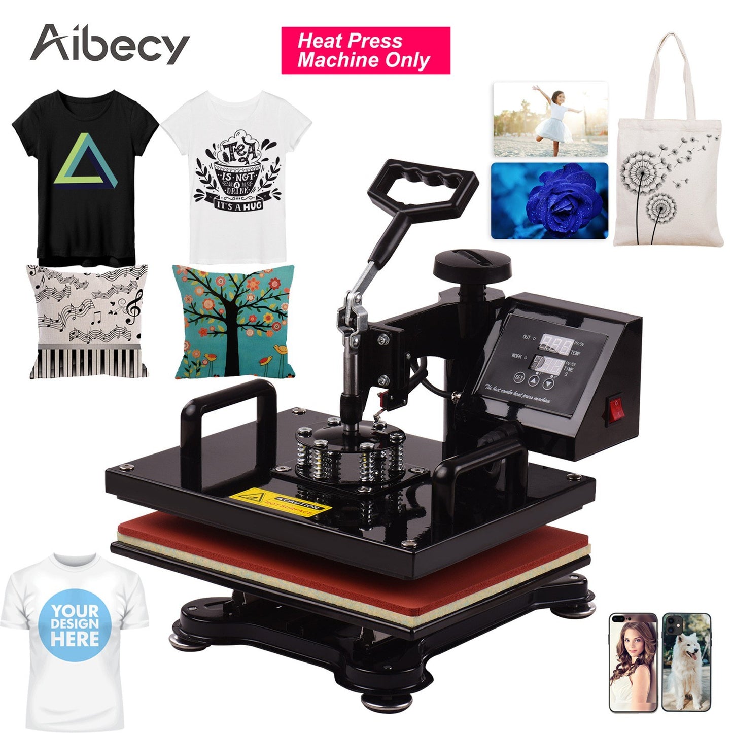 Professional Aibecy 12x15 Inch Combo Heat Press Machine
