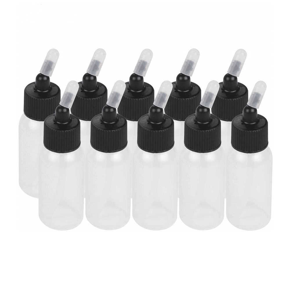 Aibecy Set of 10 - 1.2 Oz (35cc) Airbrush Paint Bottles