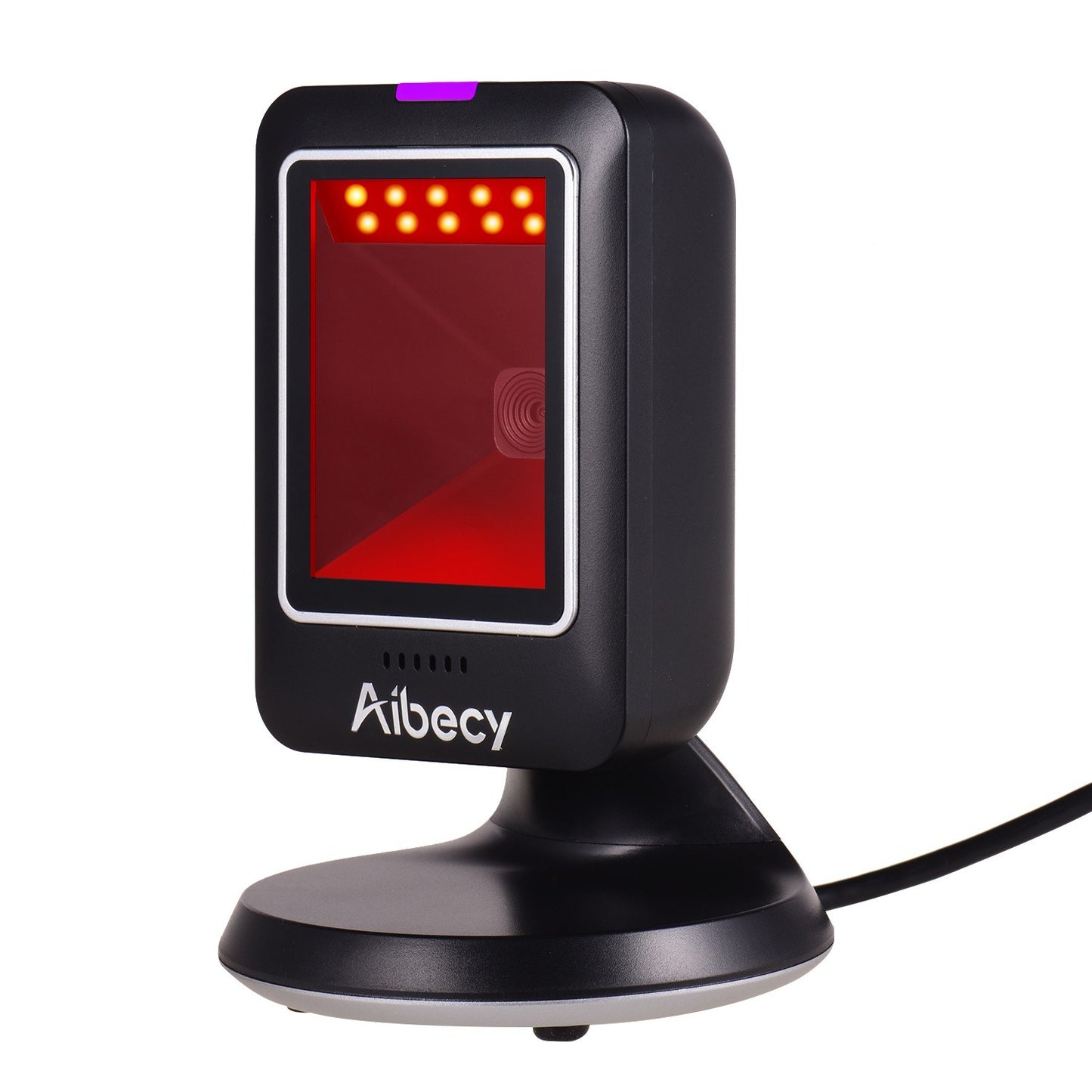 Aibecy MP6300Y Omnidirectional 1D/2D/QR Barcode Scanner, USB Wired, Hands-Free CMOS Image Reader for Retail & Hospital
