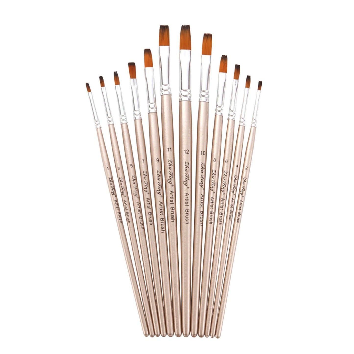 12-Piece Professional Paint Brush Set