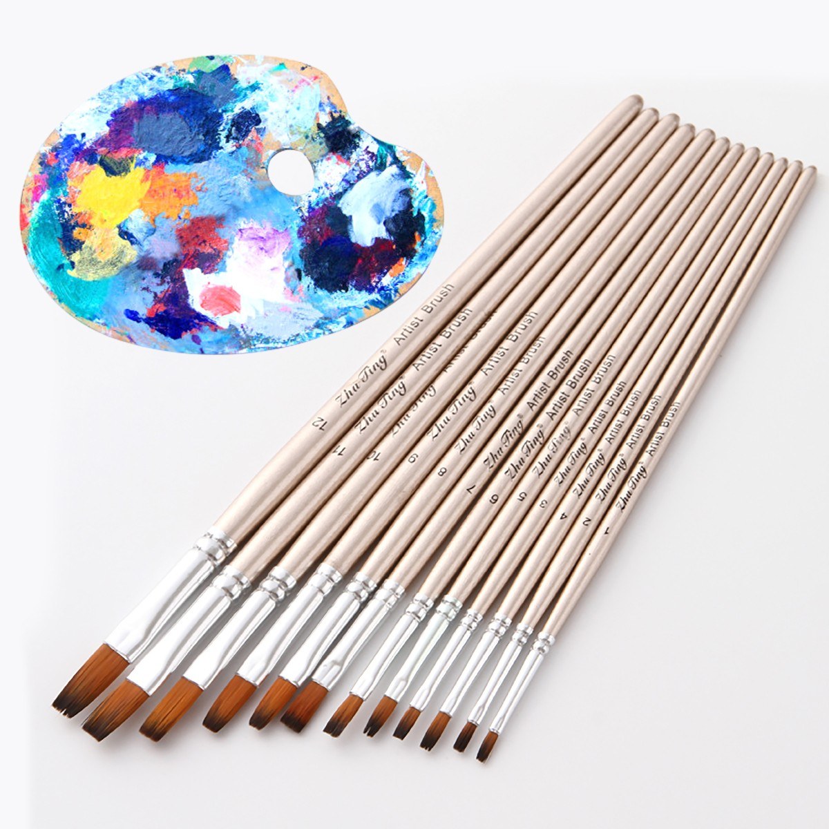 12-Piece Professional Paint Brush Set